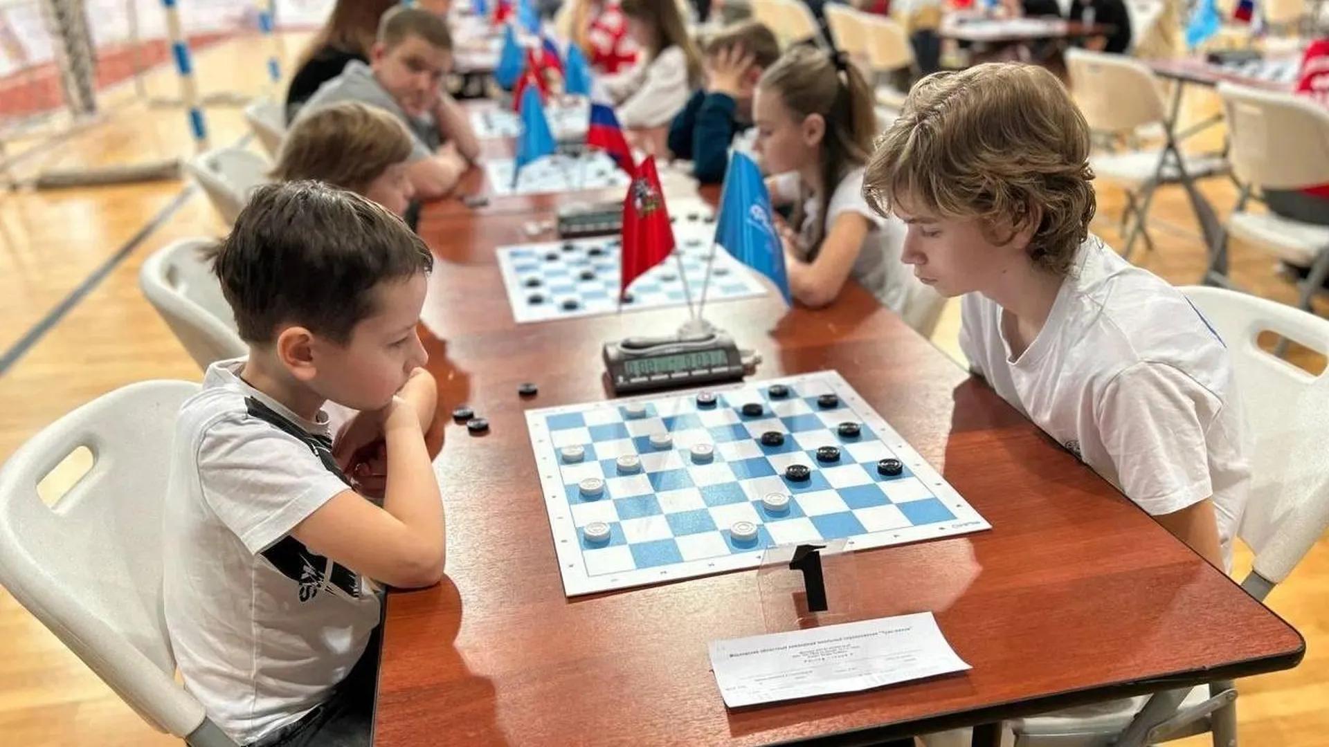 Муниципальный этап командных школьных соревнований «Чудо-шашки» завершился в Подмосковье
