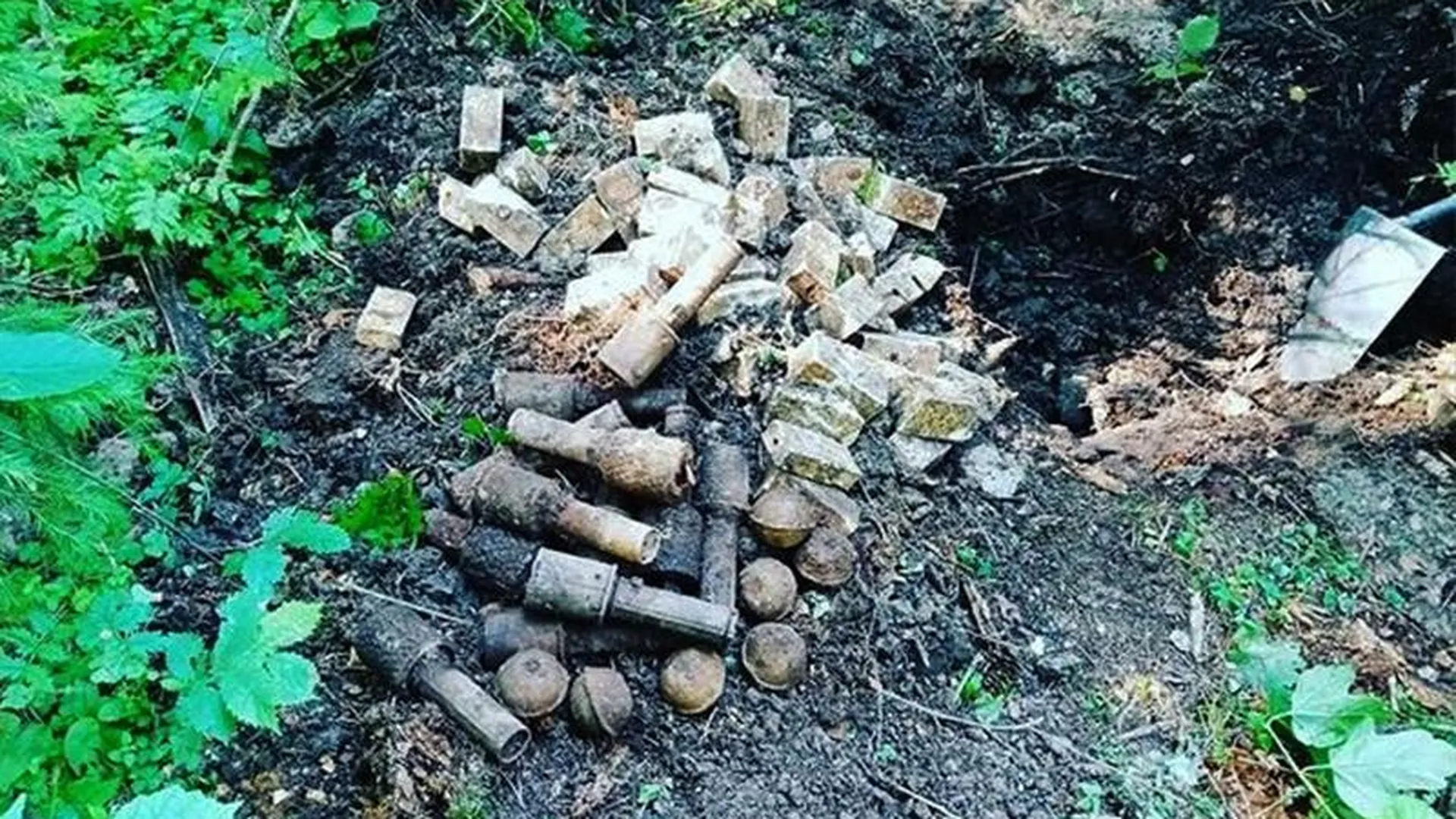 Схрон партизанских снарядов обезвредили под Можайском