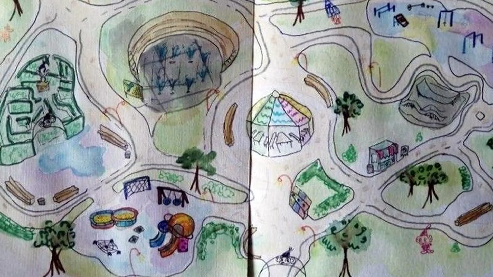Школьник из Ногинска нарисовал детскую площадку, которую теперь воплотят в жизнь