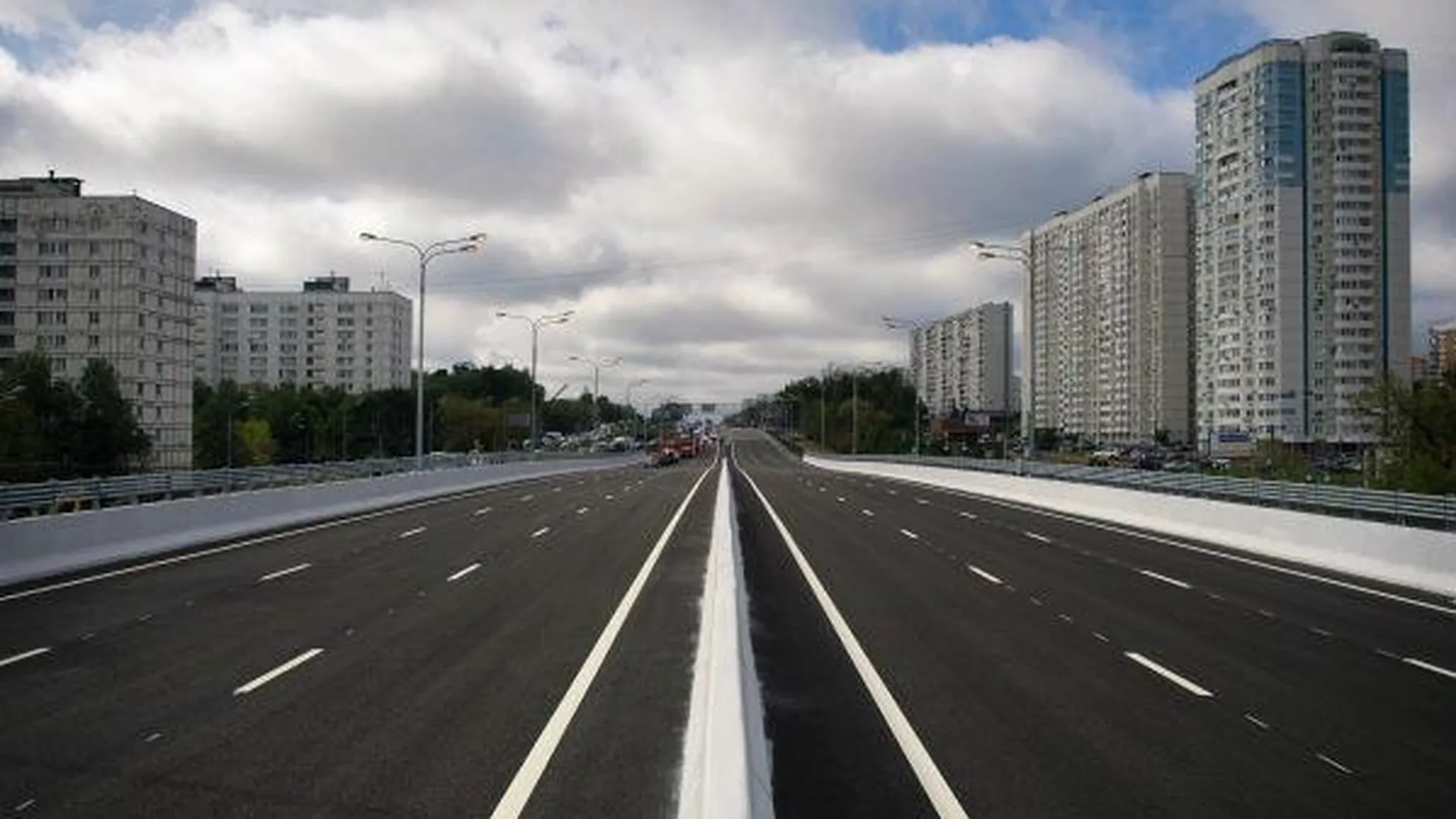 На участке Леоновского шоссе в Подмосковье закончили ремонт