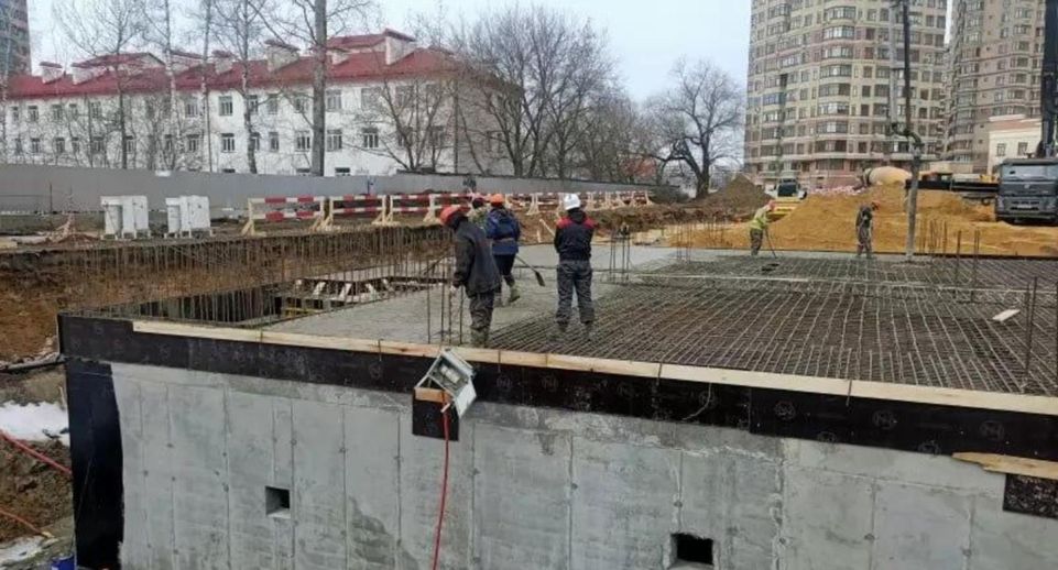 Работы по устройству фундамента нового ФОКа ведутся в Раменском ...