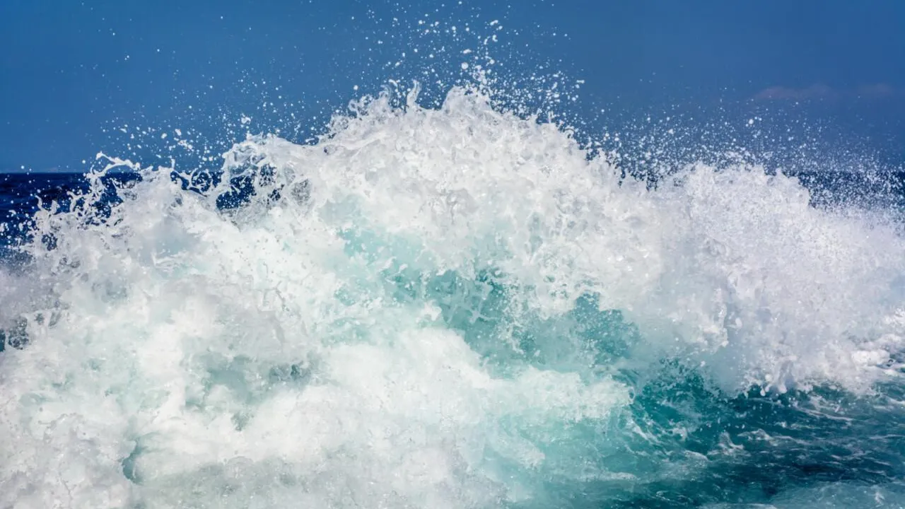 Waves rushing. Waves rushing