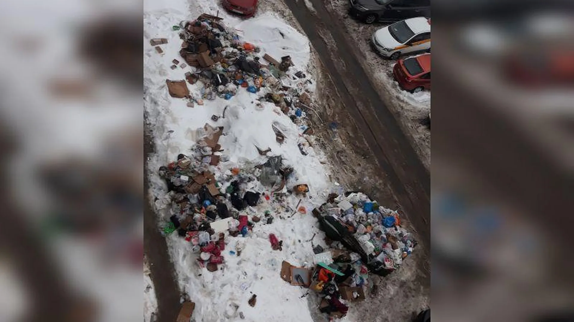 Горы мусора и крысы под окнами возмутили жителей современного жилого комплекса в Мытищах