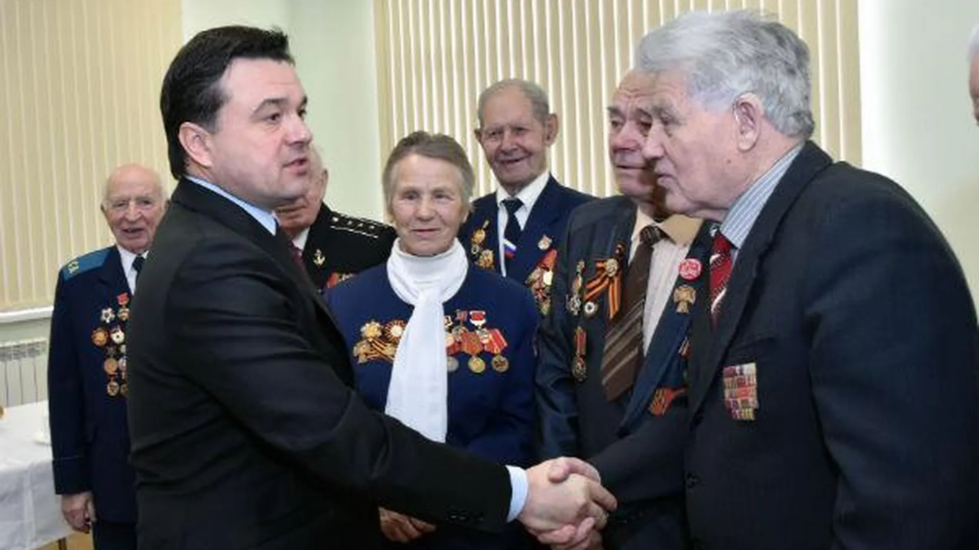 Воробьев и Беглов встретятся с ветеранами Волоколамска 3 марта