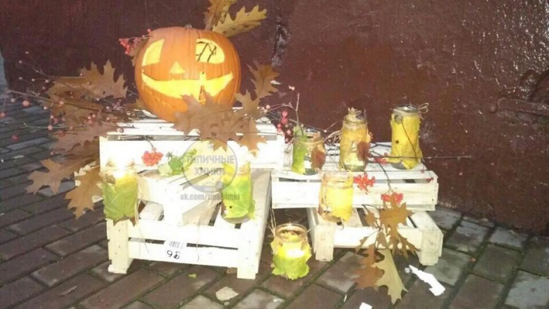 Воры вернули тыкву для Хэллоуина, украденную в Химках