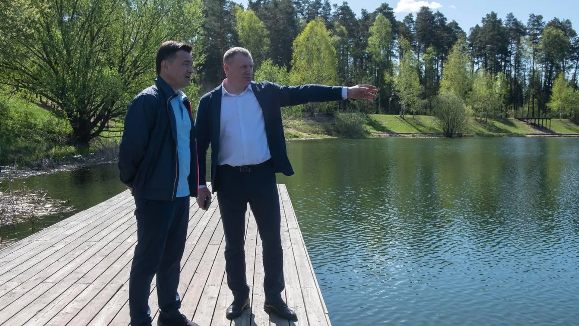 «Важное место». Строители пообещали Воробьеву благоустроить парк в Черноголовке в июле