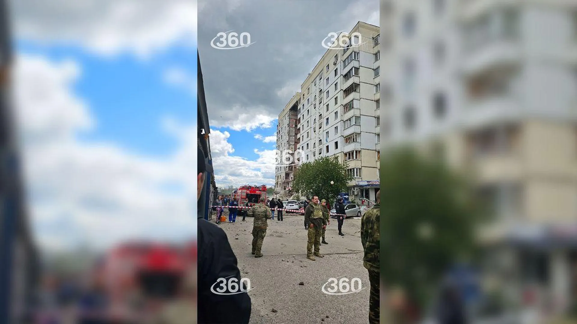 Белгородцы поделились фото и видео с места обрушения в доме на Щорса