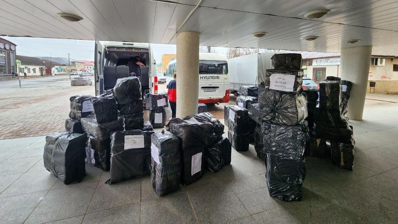 Более 10 тонн гуманитарной помощи отправили из Можайска в Белгородский военно-полевой госпиталь