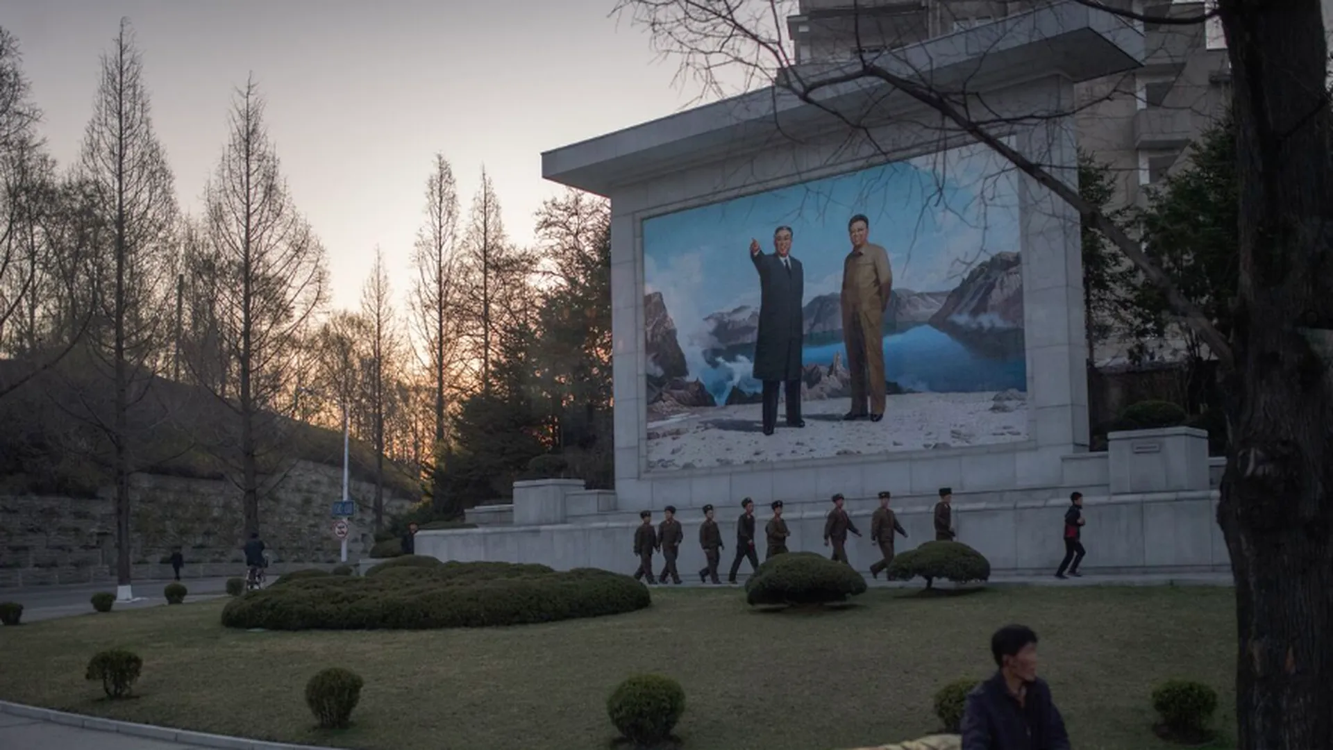 На улицах Пхеньяна