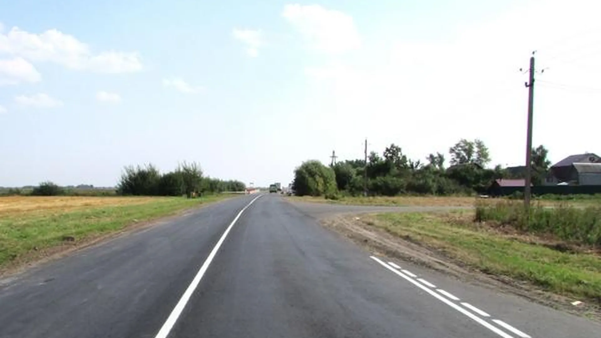 Ремонт дороги по просьбе жителей завершили в Луховицком районе