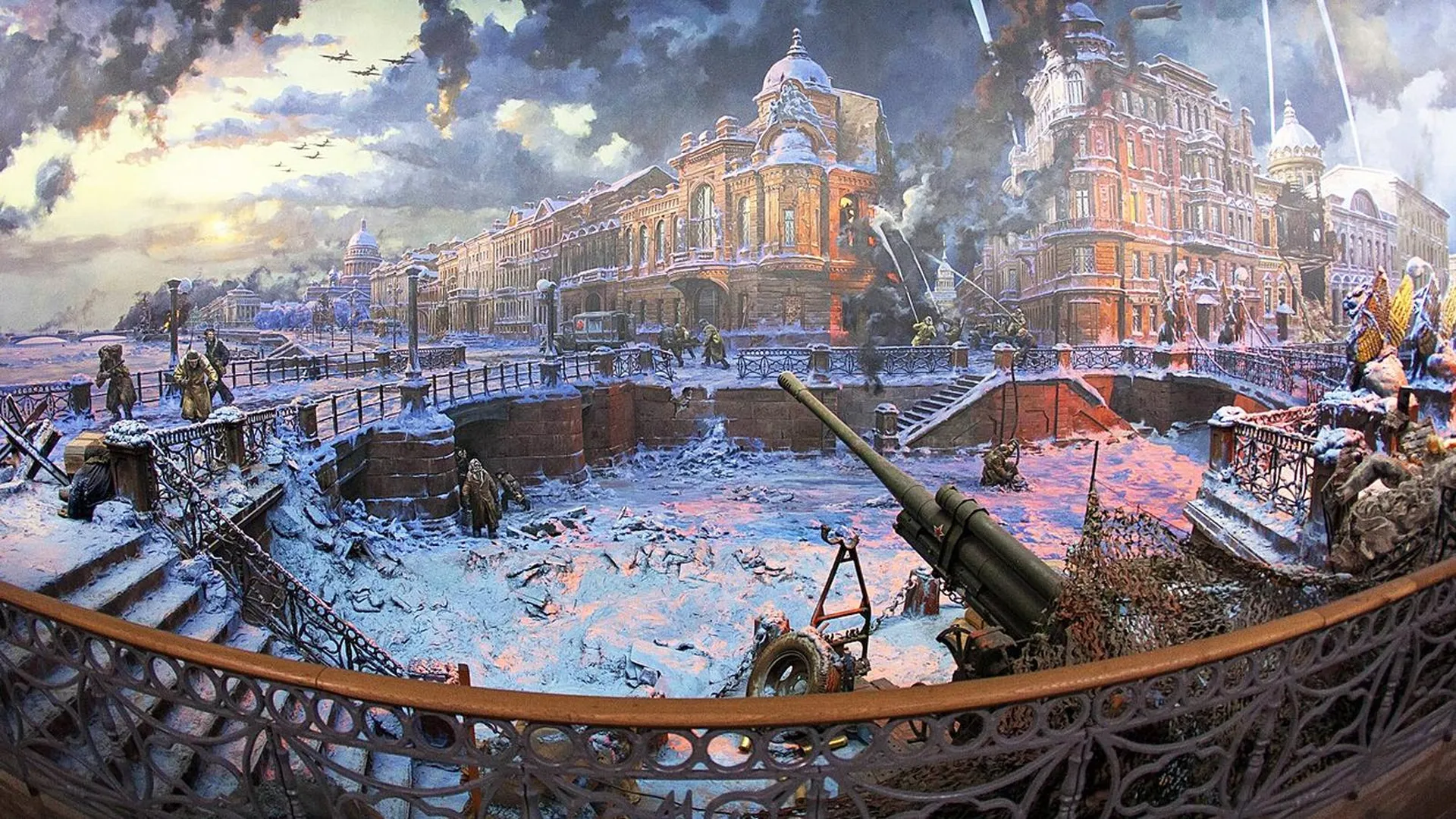 Диорама «Блокада Ленинграда» в Музее Победы