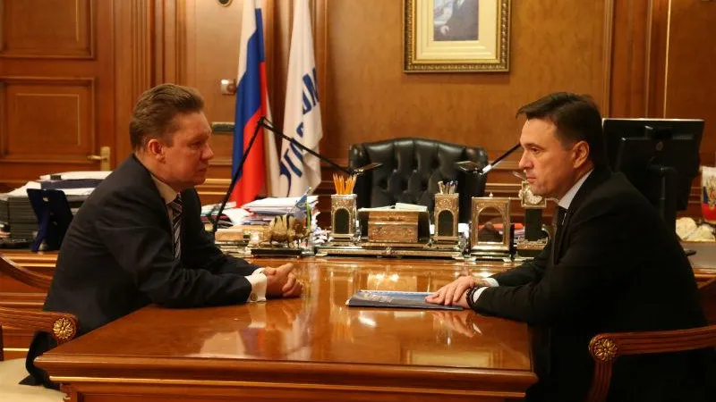 Перспективы развития газотранспортной системы в Подмосковье обсудил Воробьев с Миллером