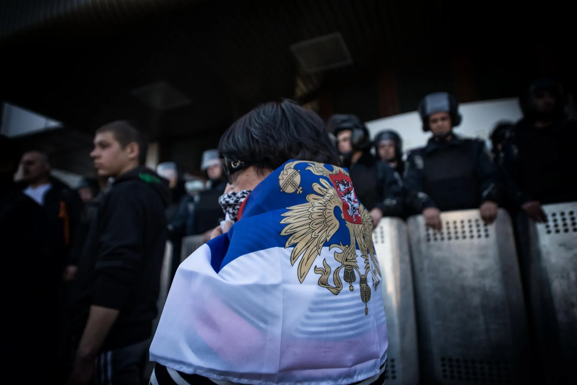 Пророссийский митинг в Донецке, март 2014 года / Romain Carre / ZUMAPRESS.com