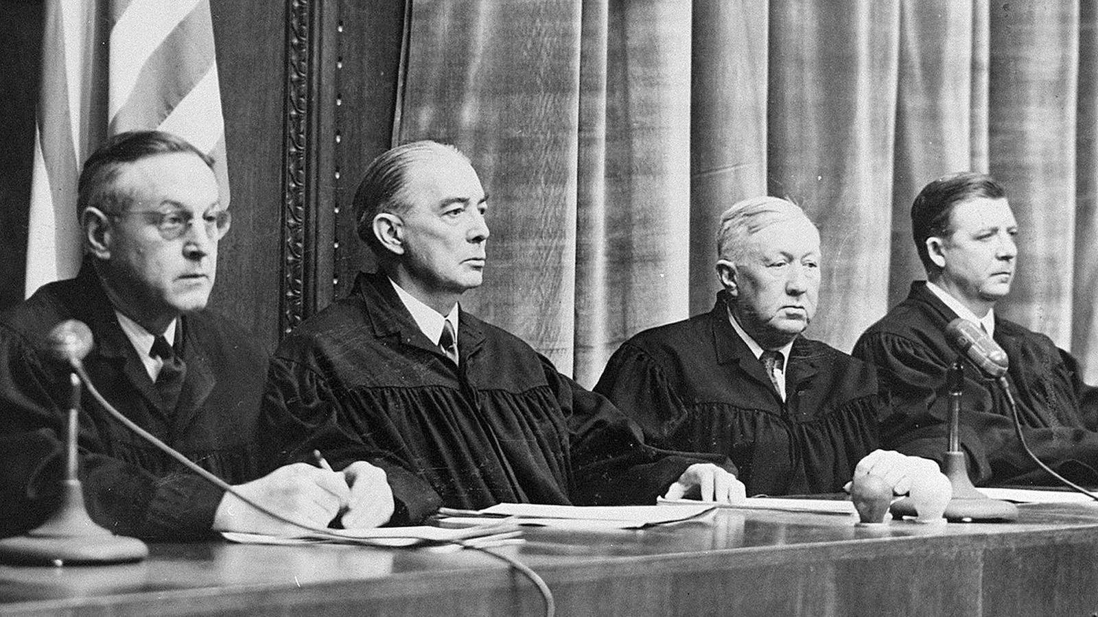 Судьи из США на Нюрнбергском процессе над врачами, декабрь 1946 года