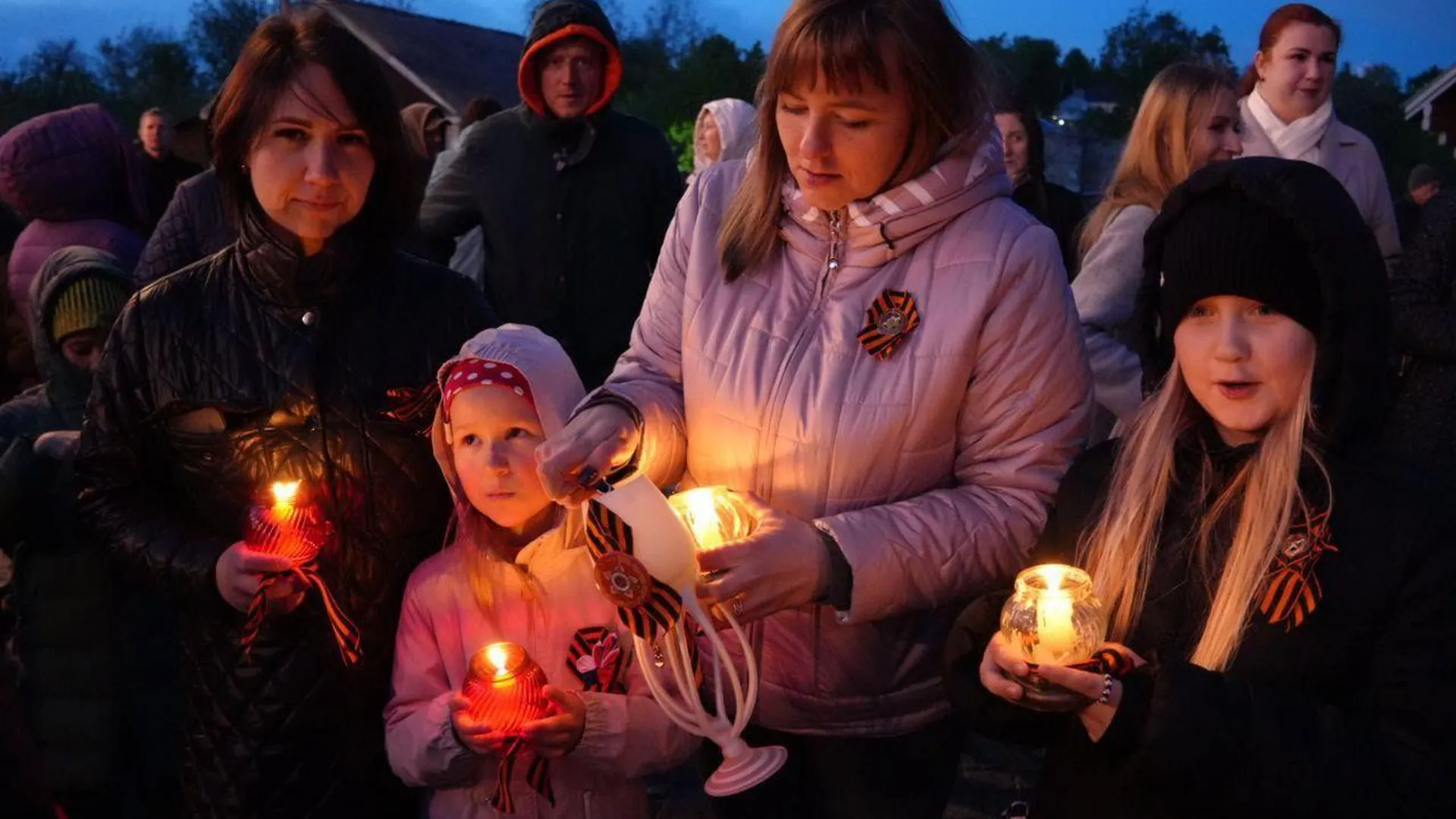 В Серпухове торжественно провели акцию «Свеча памяти»