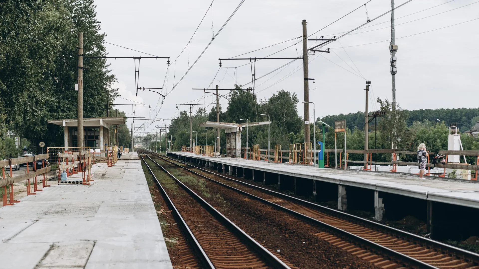Заканчивается обновление платформы Гагаринская в Щелкове