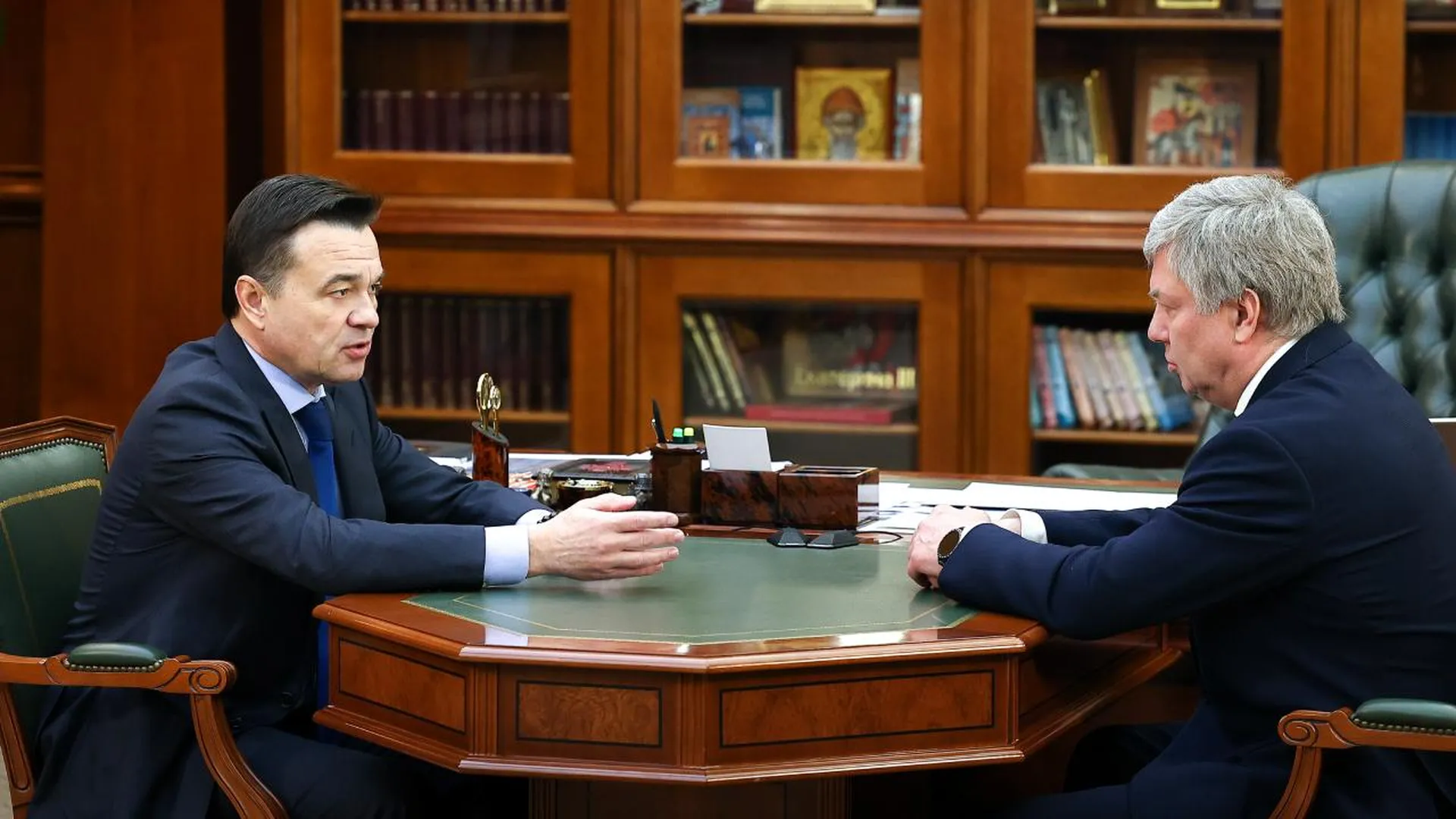 Губернатор Подмосковья и глава Ульяновской области обсудили перспективы сотрудничества регионов