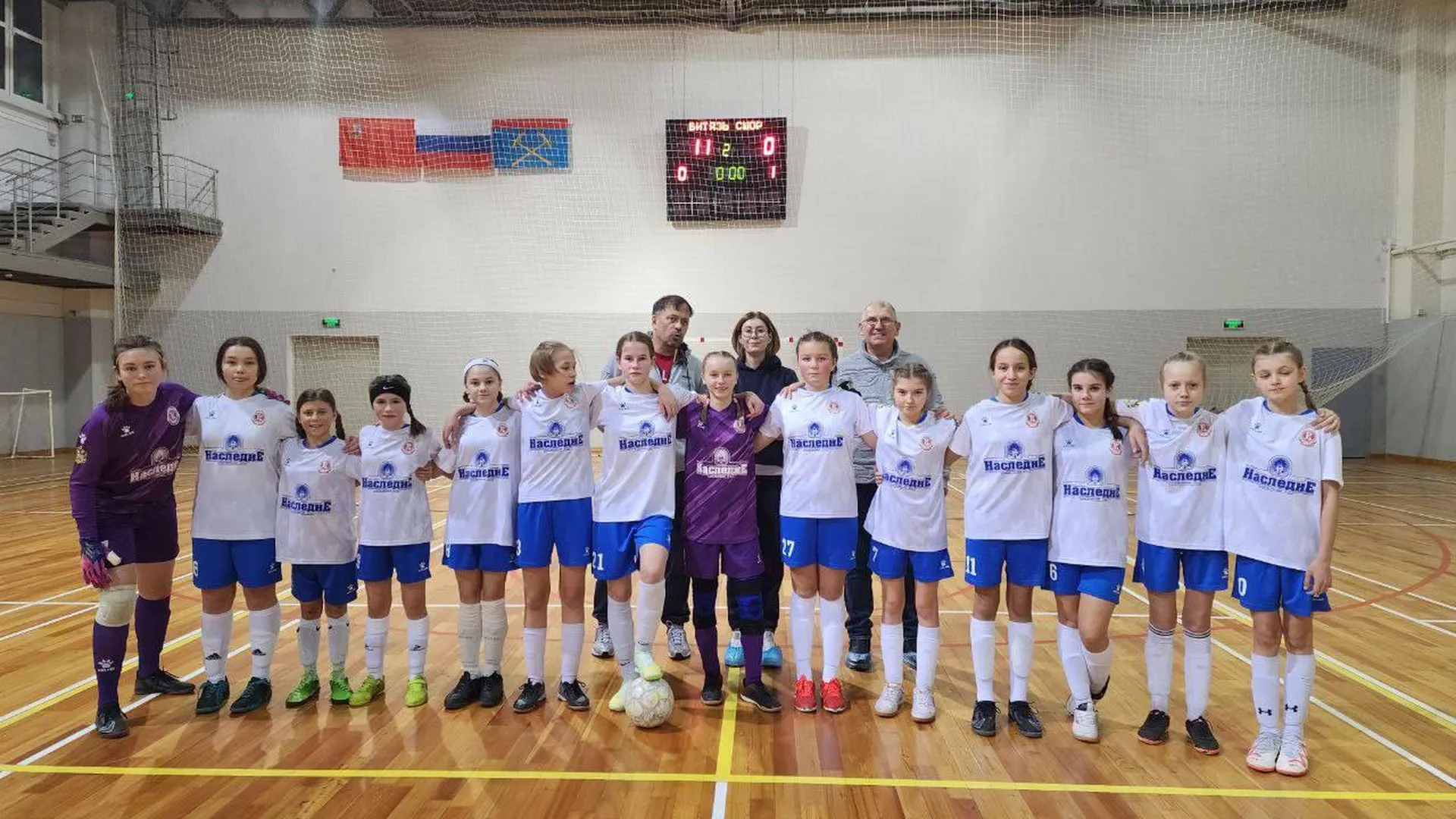 Команда девочек из подмосковного Подольска дебютировала в первенстве области по мини-футболу