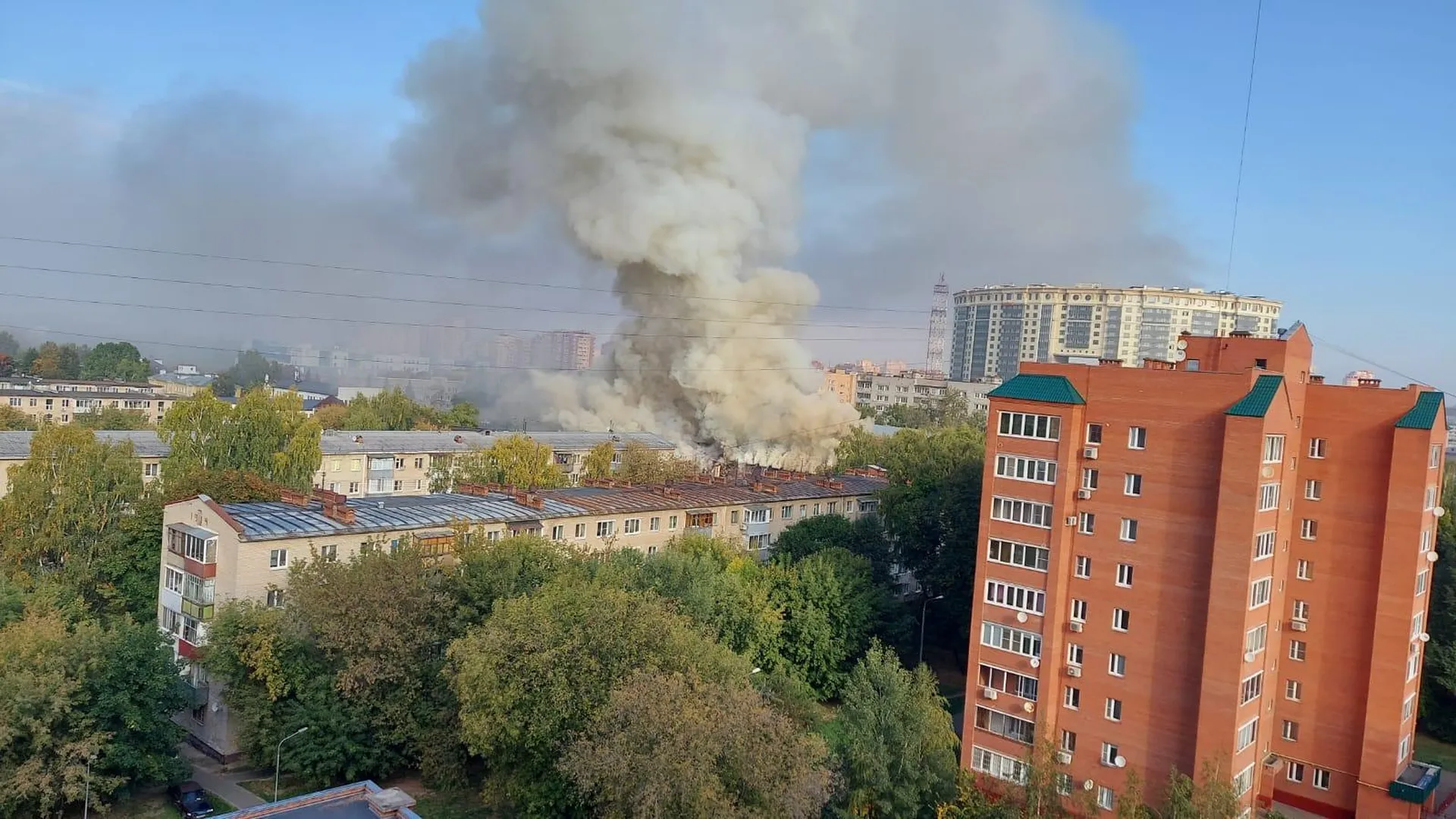 Росгвардейцы оказали содействие экстренным службам во время крупного пожара в Щелково