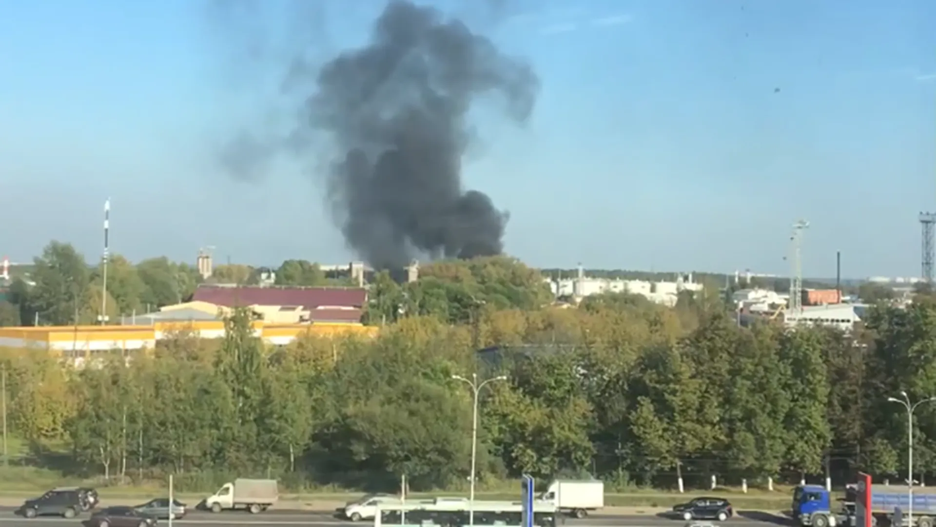 Крупный пожар ликвидировали в Подольске 