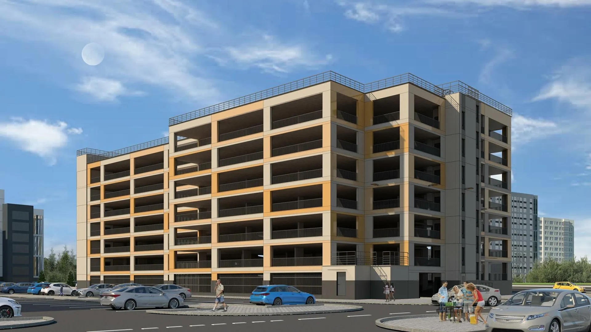 Семиэтажный паркинг планируют построить в подмосковном ЖК «Пятницкие Луга»