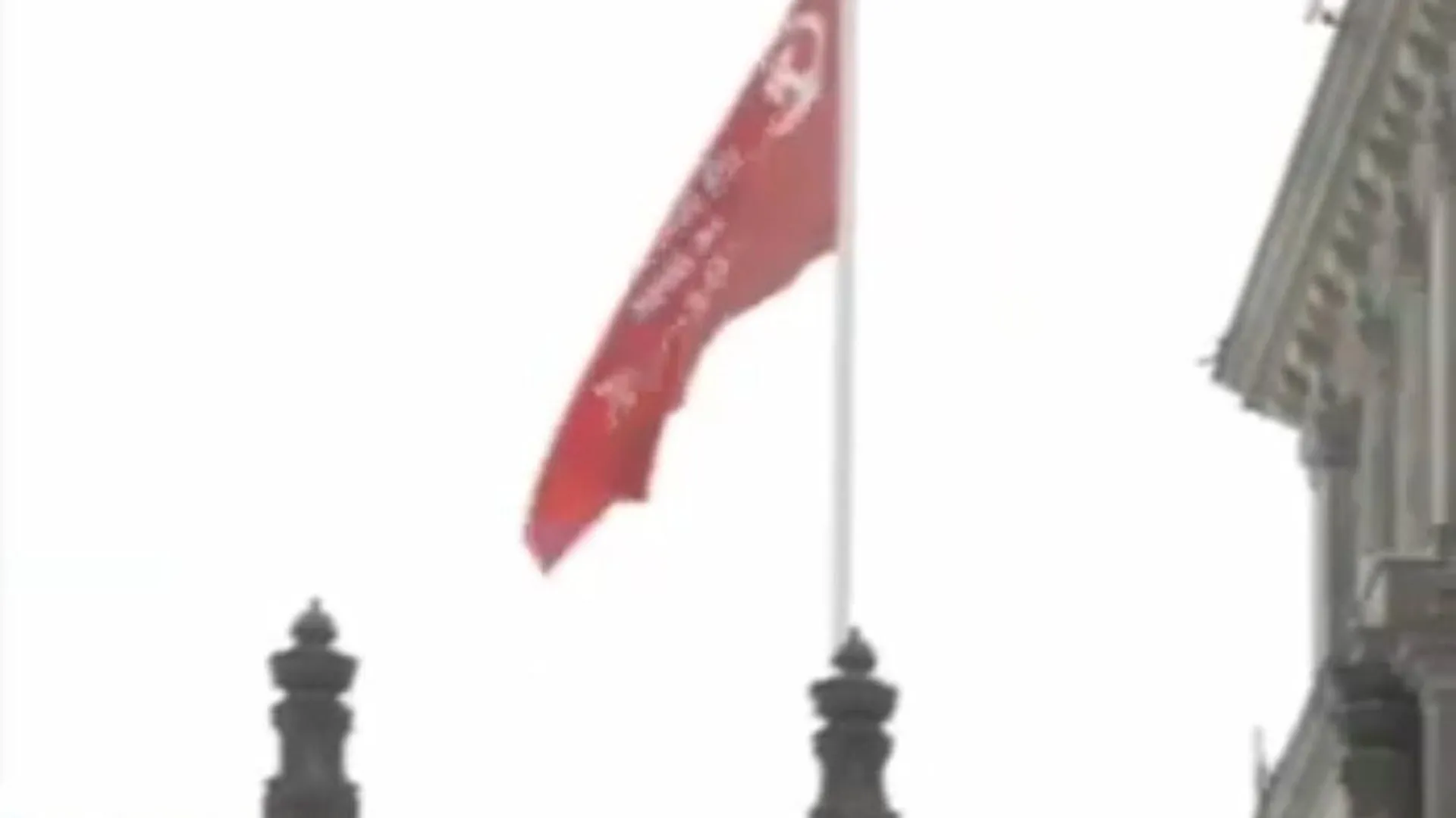 Алаудинов разместил видео знамени Победы, водруженное неизвестными над зданием бундестага в Берлине