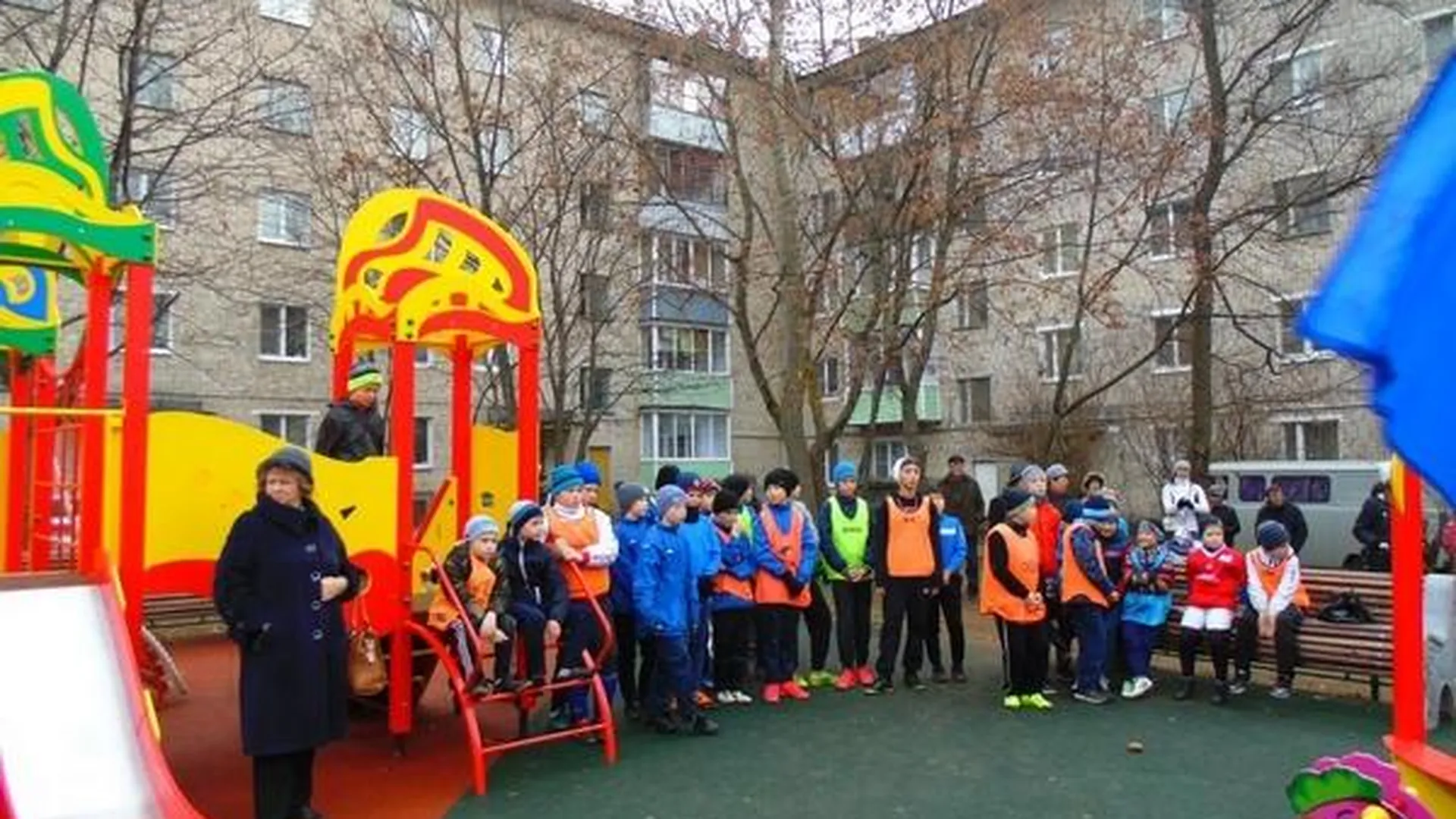 Новая детская площадка открылась в Ивантеевке
