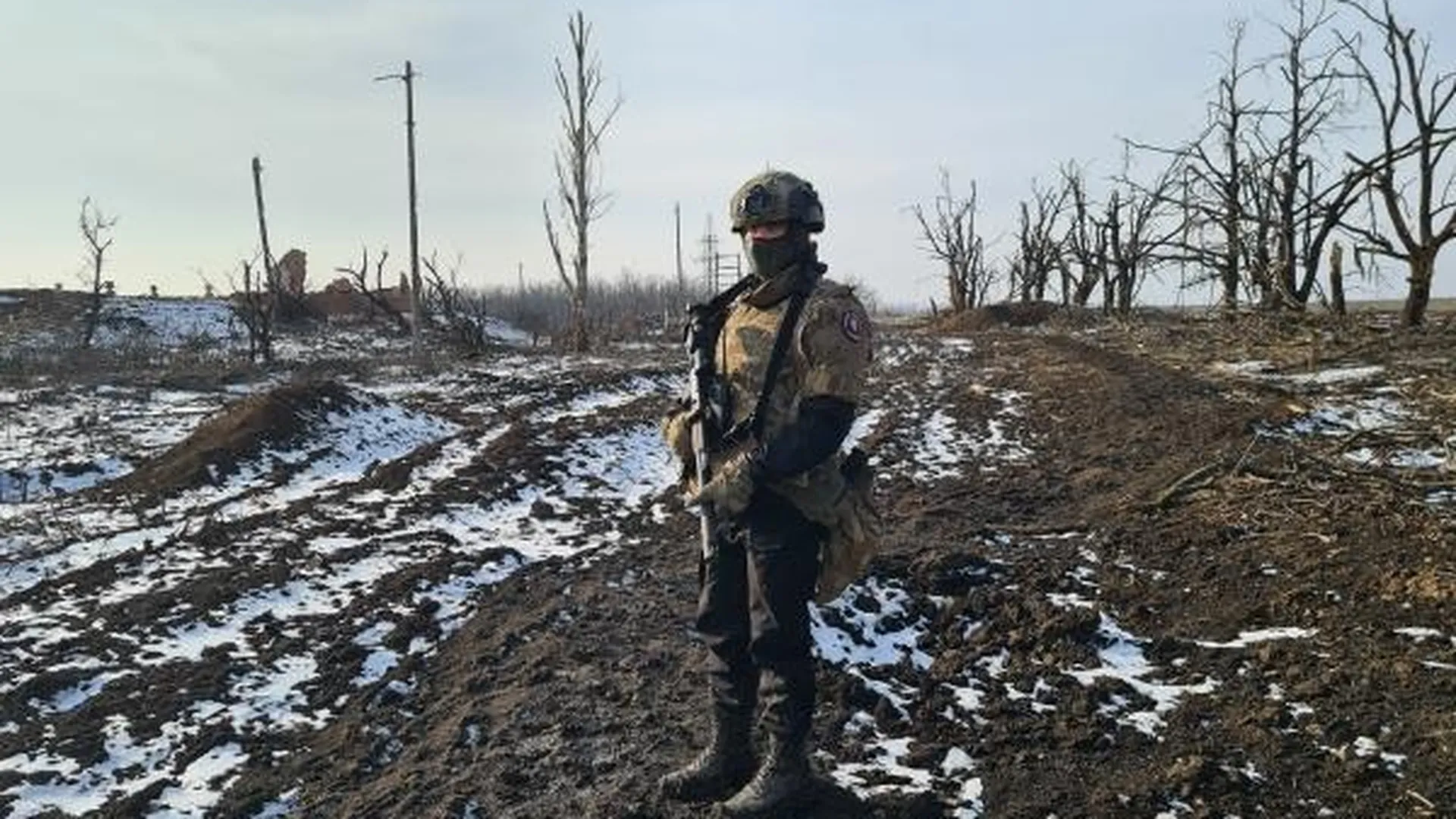 Боец группы «Вагнер» в Артемовске в ДНР