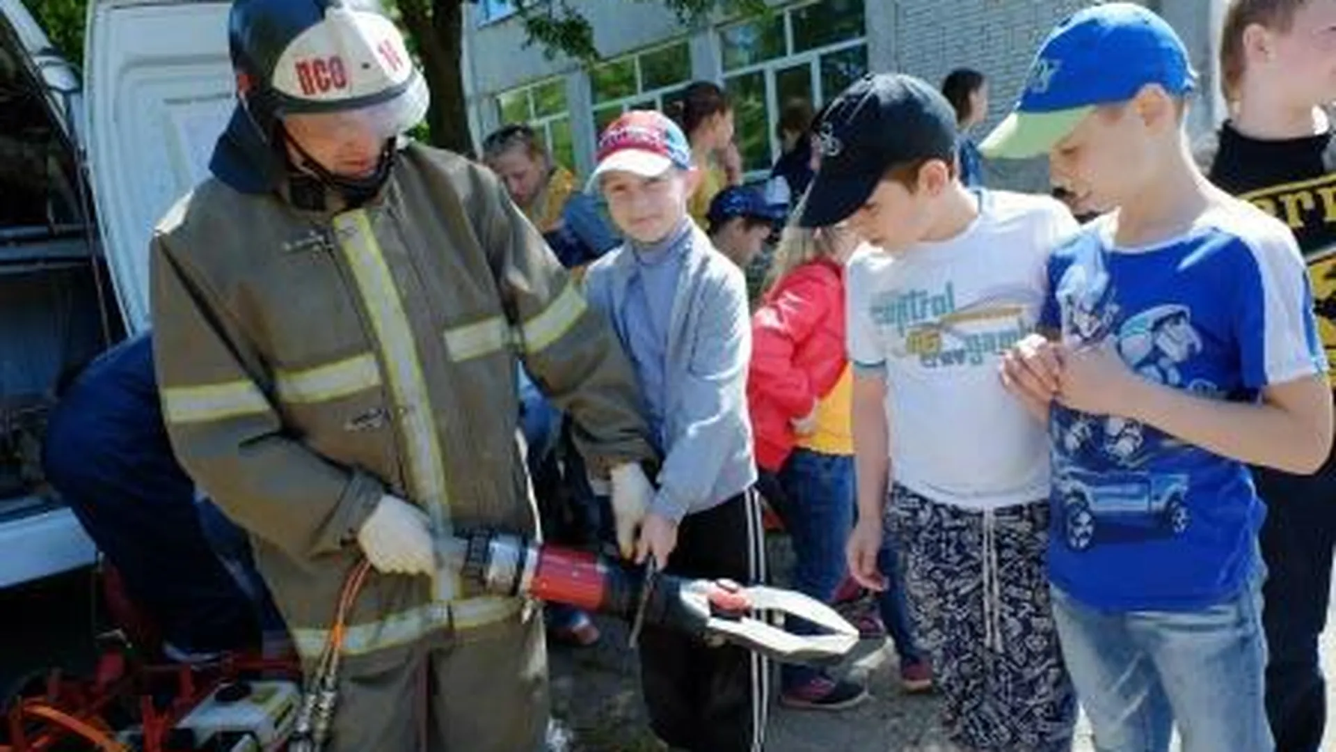 Противопожарные учения провели в лагере Павлово-Посадского района
