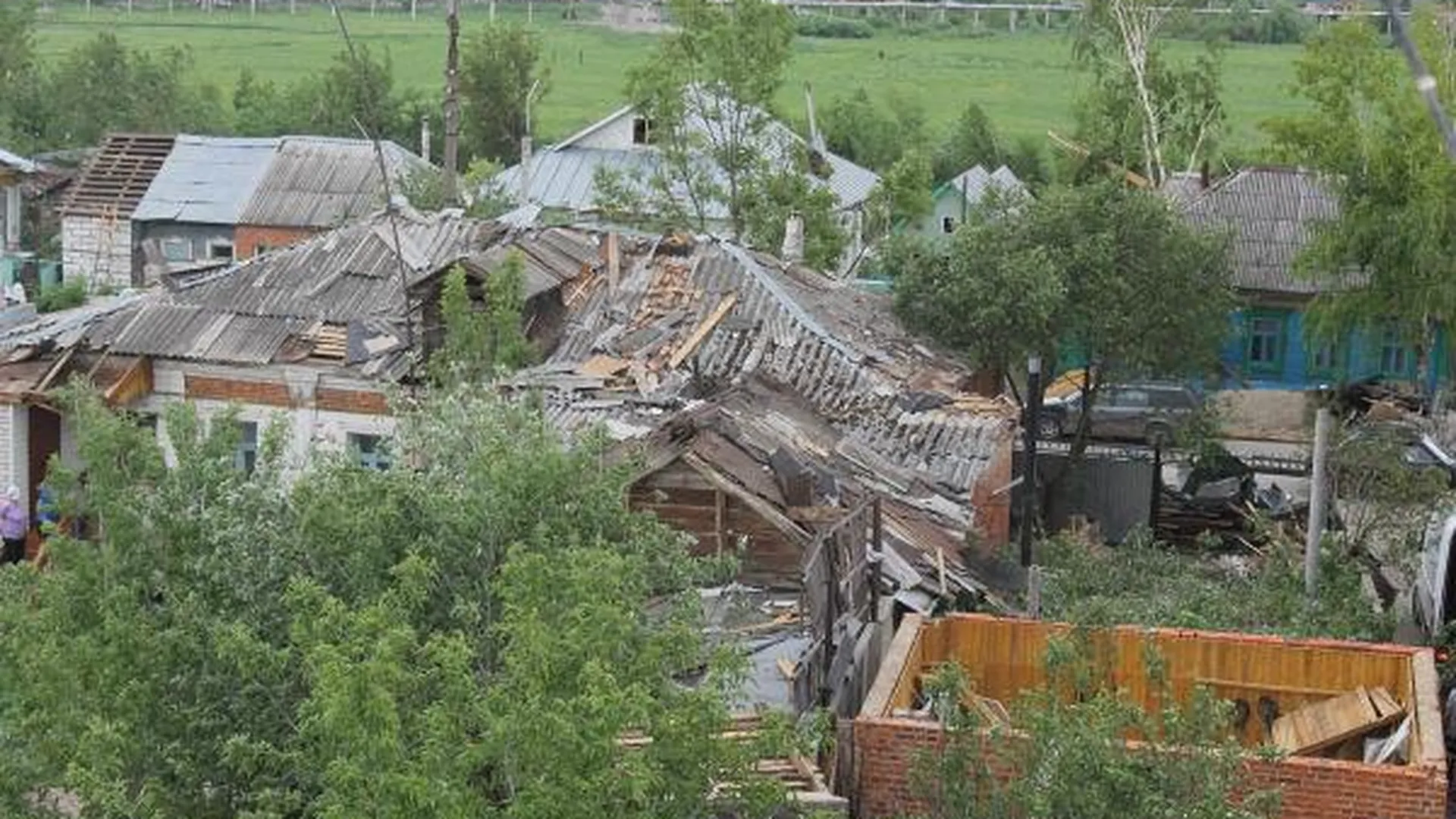 Жители Зарайского района остались без крыш из-за урагана