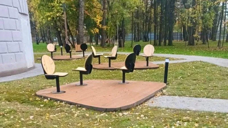 Новый парк благоустраивают на месте аварийного объекта в подмосковном Краснознаменске