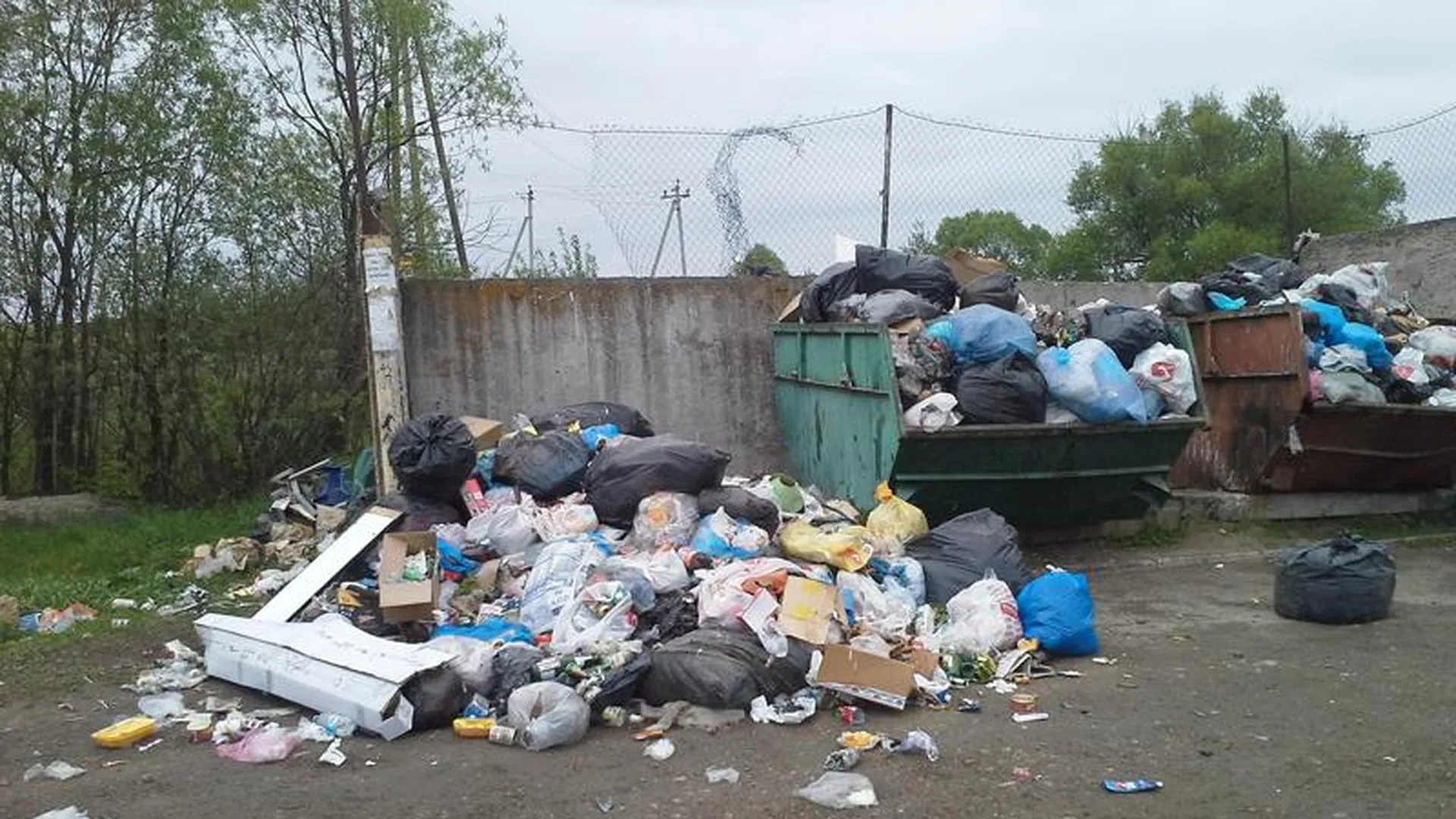 Жители Егорьевска вторую неделю ждут мусоровоз