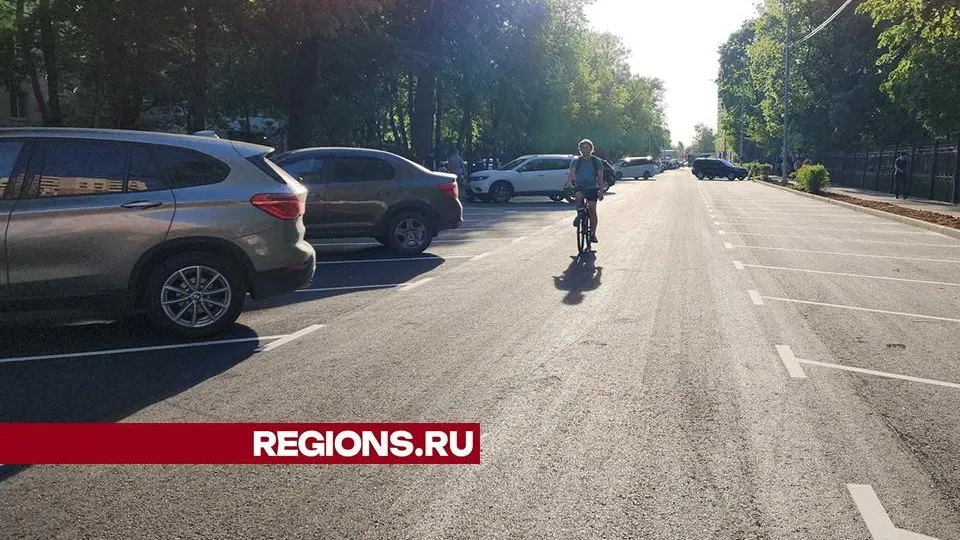 В Пушкино завершен ремонт дороги и тротуаров на улице Тургенева