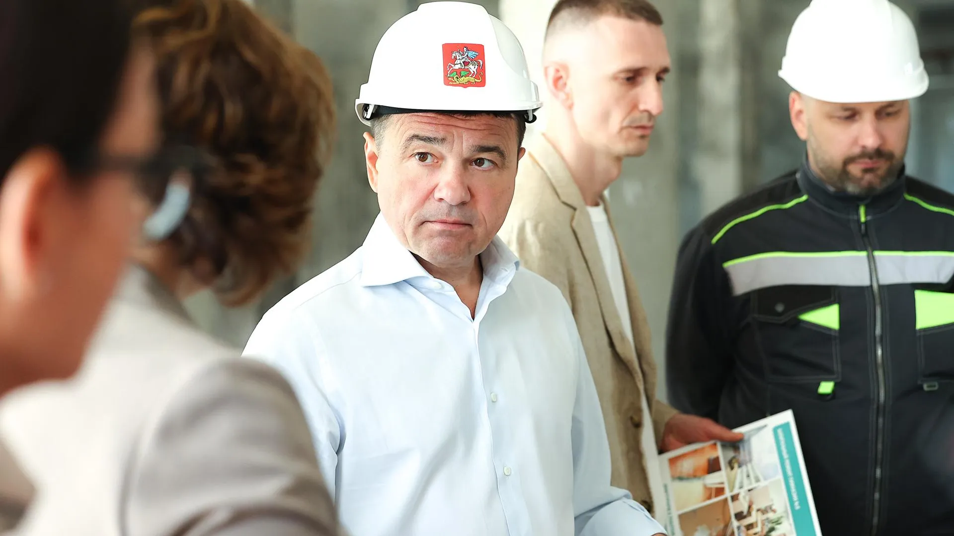 Губернатор Воробьев рассказал о ходе капремонта поликлиники в Дзержинском