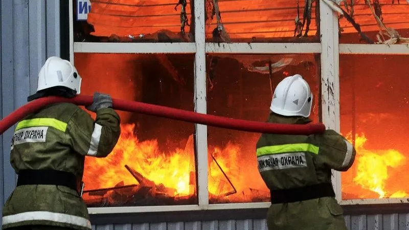Складские помещения горели в Сергиевом Посаде