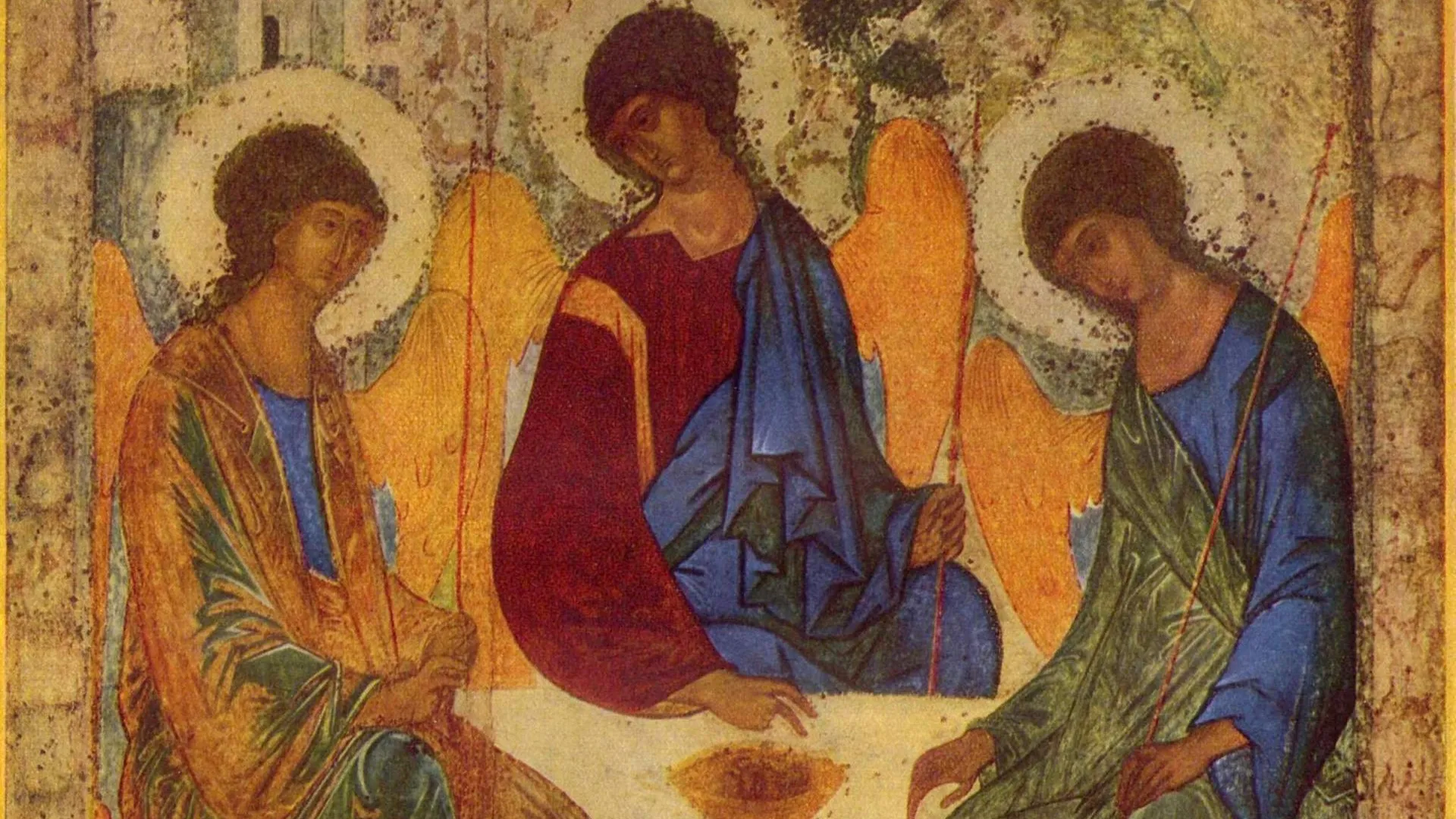 Троица, икона Андрея Рублева, 1422–1427 годы