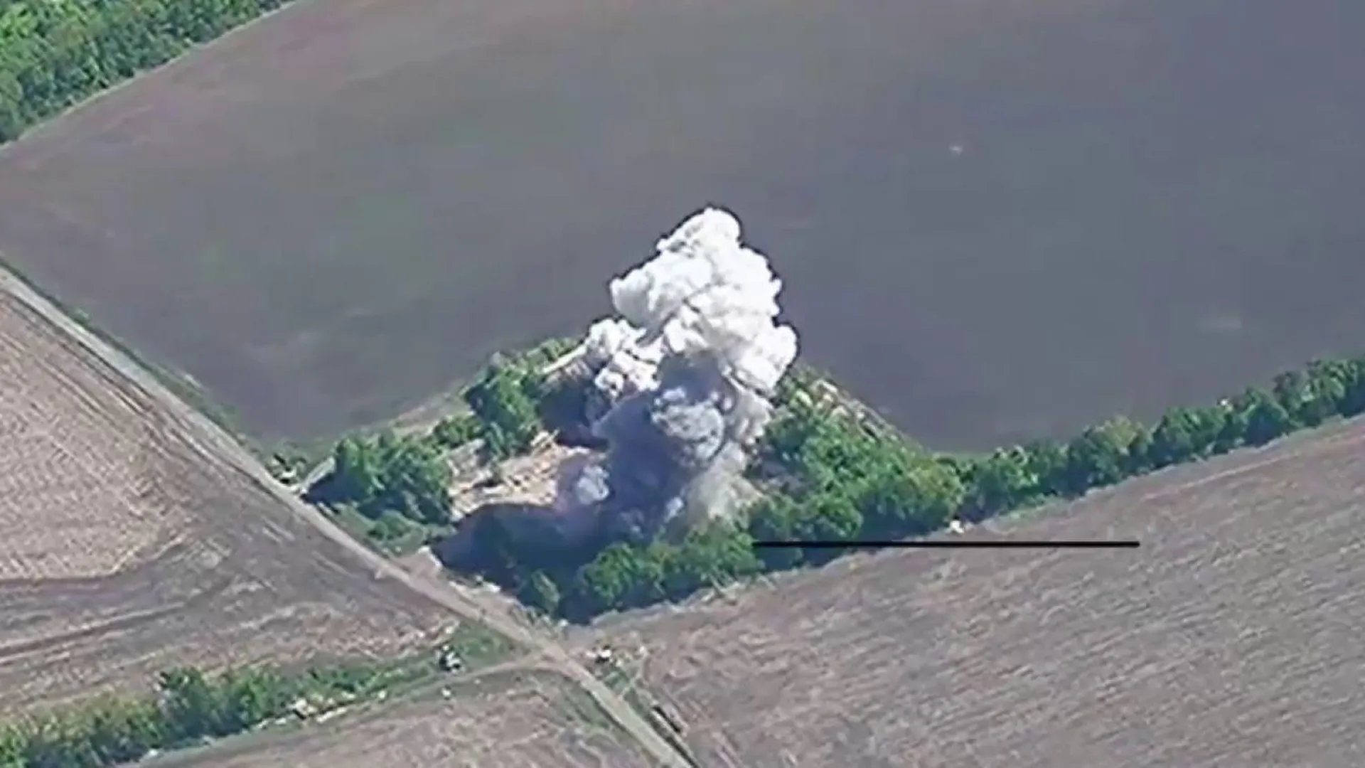 Минобороны опубликовало кадры уничтожения пусковой установки ЗРК «Ирис-Т»