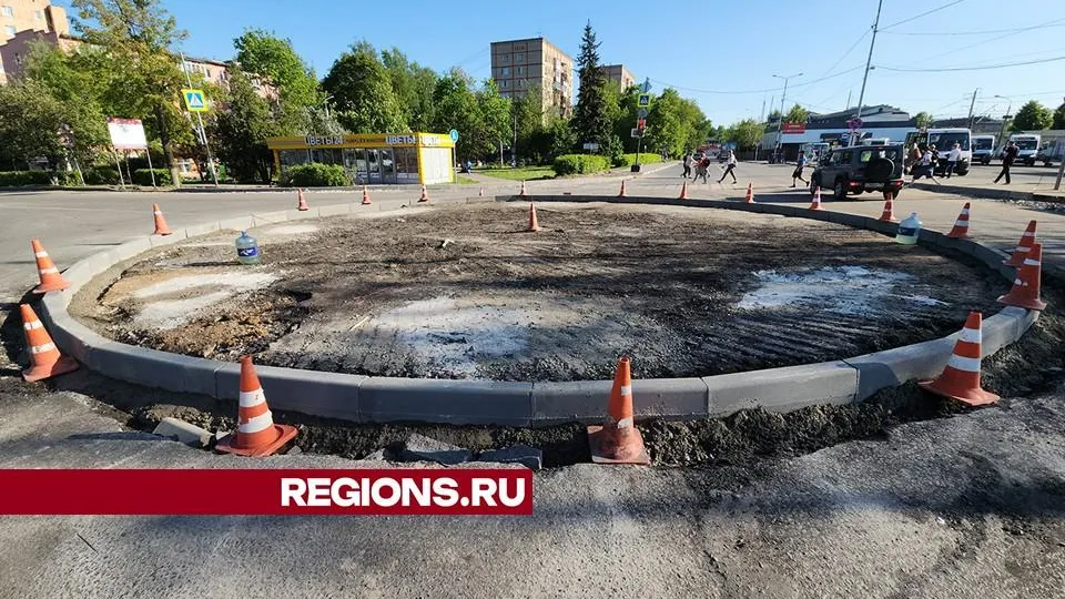 Круговое движение возле автовокзала в Пушкино обеспечит безопасность водителей и пешеходов
