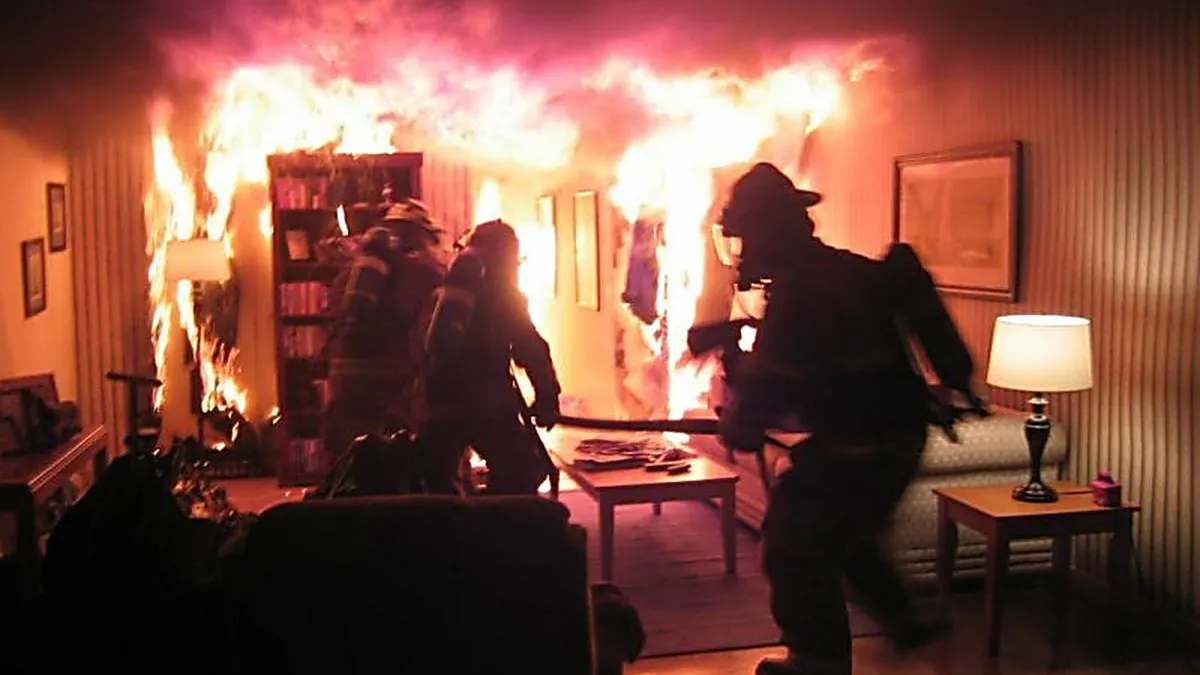 Квартира загорелась в подмосковной Кашире, пострадал один человек