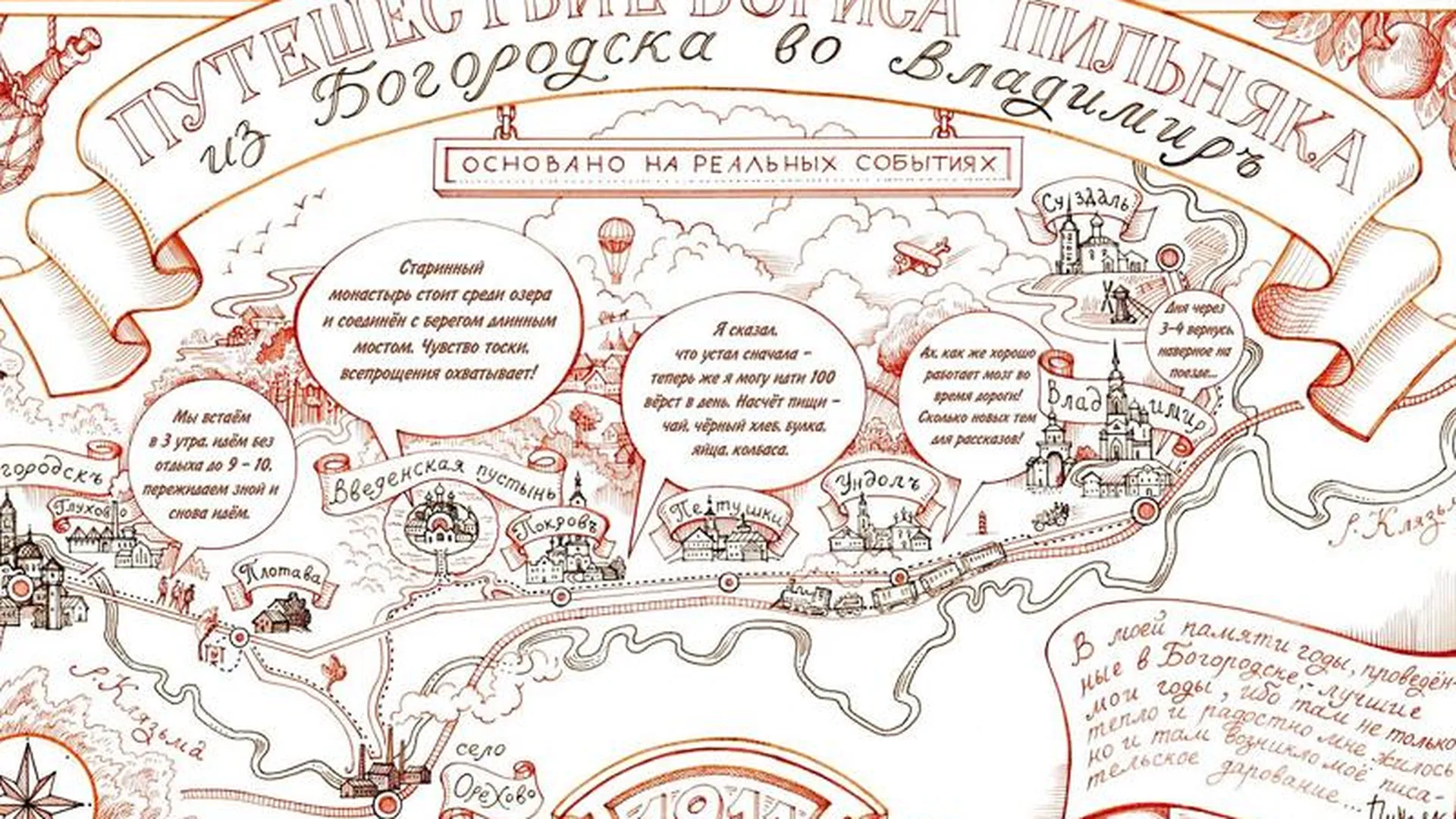 В Ногинске создали комикс о путешествиях писателя Пильняка