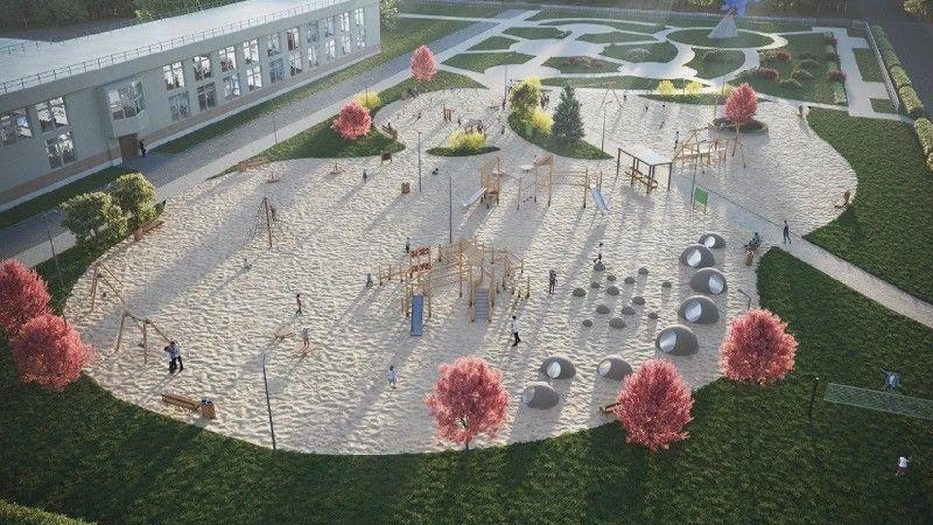 Новый игровой комплекс появится в городском парке Луховиц