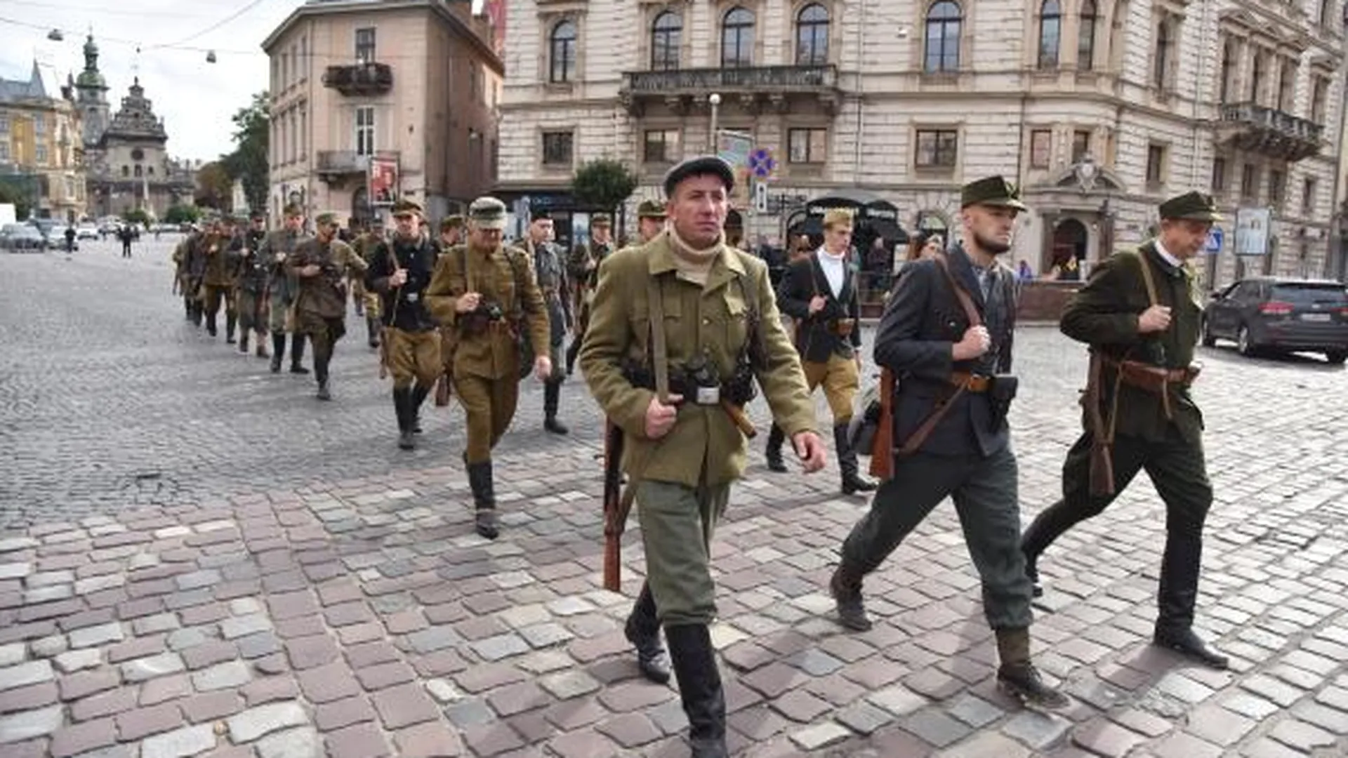 Марш националистов во Львове в честь создания Украинской повстанческой армии*, 2020 год