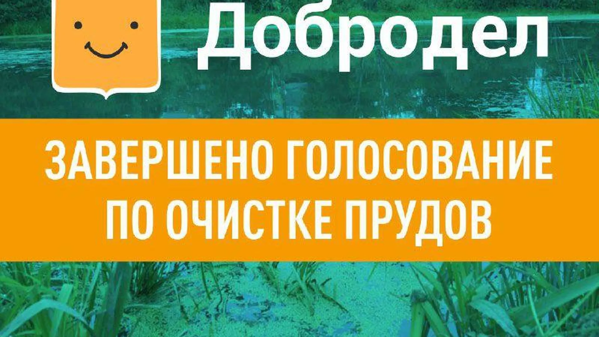 Подольск стал лидером голосования по очистке прудов Подмосковья