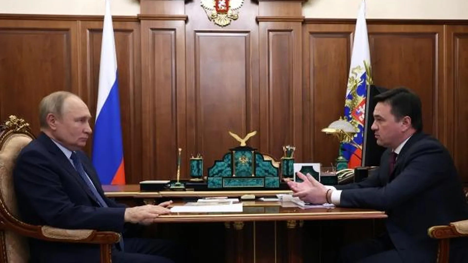 Президент России Владимир Путин проведет встречу с губернатором Подмосковья Андреем Воробьевым