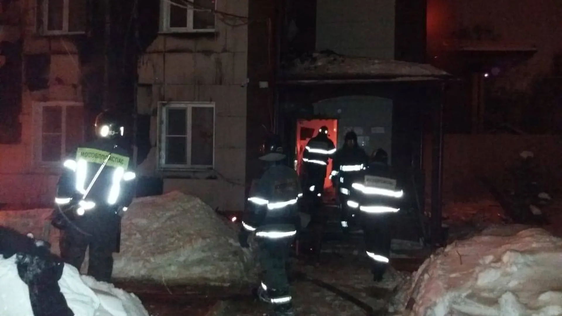 Открытое горение ликвидировали в доме престарелых в Пушкино