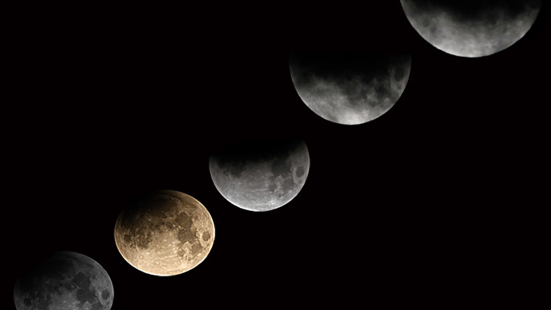 Полутеневое лунное затмение в Кашмире, 2019 год. Фото: Faisal Khan / ZUMAPRESS.com