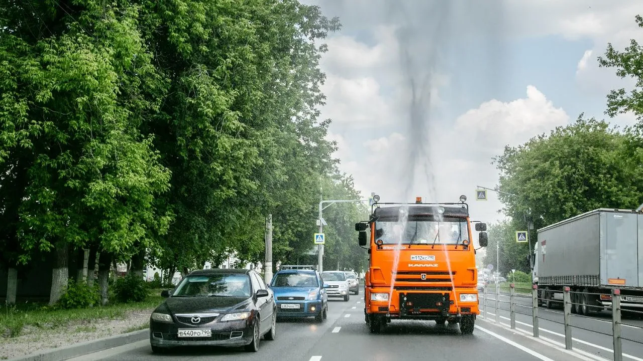 Аэрацию проведут на дорогах Московской области в связи с жаркой погодой