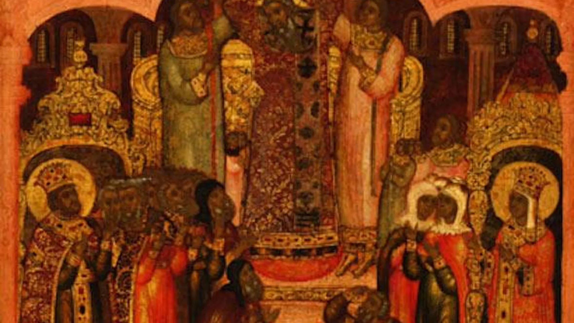 «Воздвижение Креста Господня», икона Гурия Никитина, 1680 год