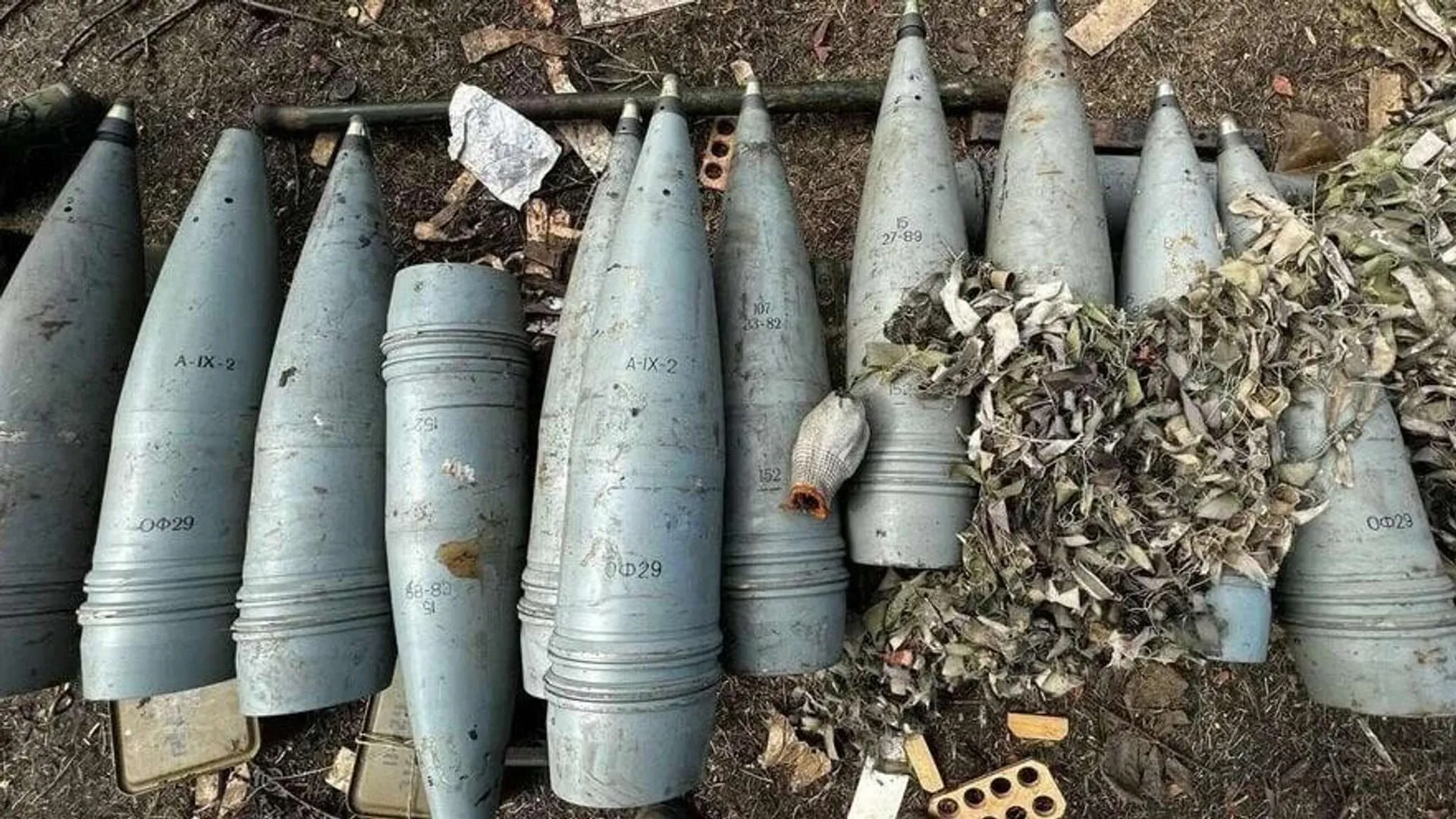 Схрон с 69 танковыми снарядами нашли в Запорожской области