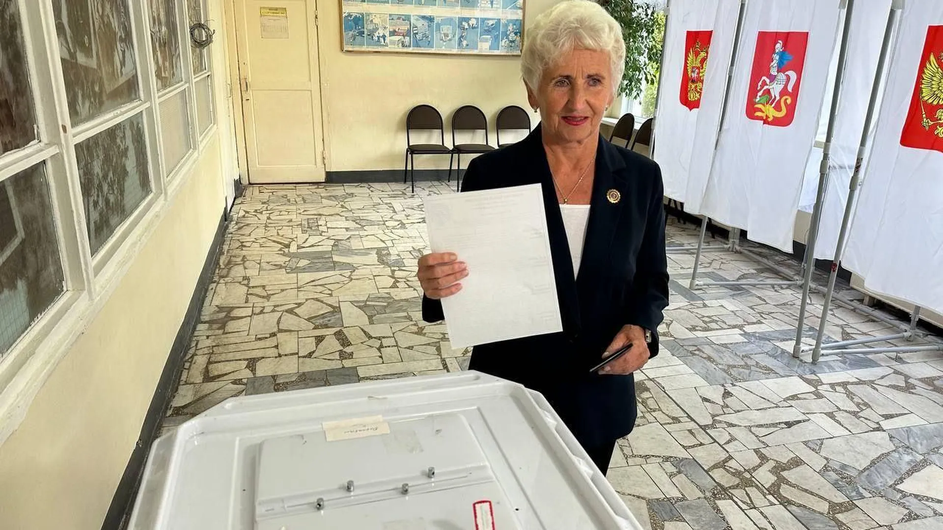 Почётный житель Реутова Людмила Колобанова проголосовала на выборах губернатора